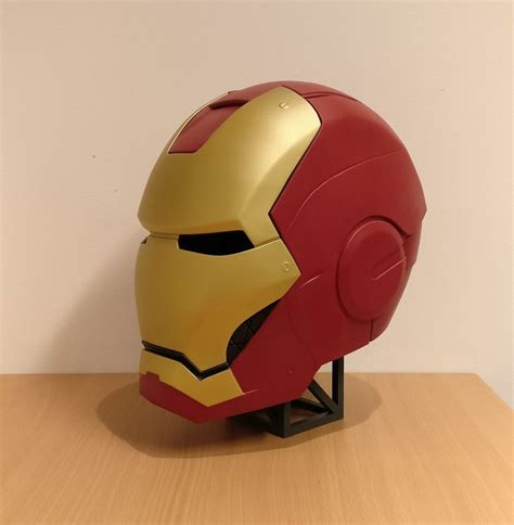 I painted my 3D printed Iron Man MK3 helmet! | Iron man, Iron, Prints