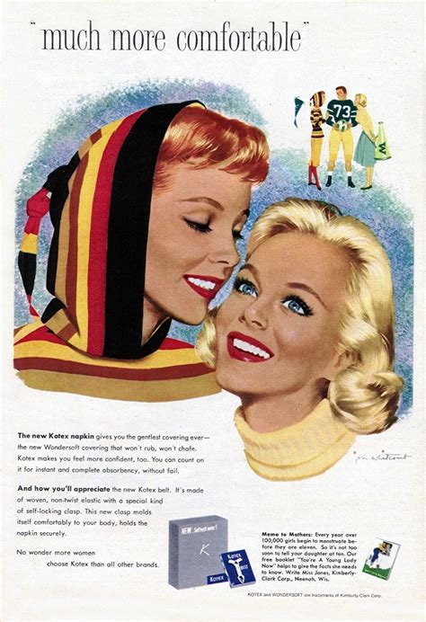 Nine Glamorous Kotex Ads From The 1950s | Kotex, Vintage advertisements, Vintage beauty