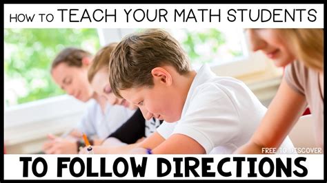 How to Teach Your Math Students to Follow Directions