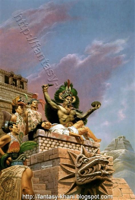 aztec sacrifice - artona | Aztec art, Mayan art, Aztec culture