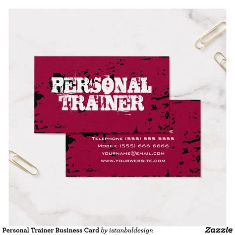 Personal Trainer Business Card | Zazzle.com | Personal trainer business card, Modern business ...