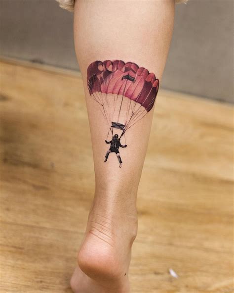 parachute. #tattoos #tattooed #tattoo #thebesttattooartists #art #beijing #ink #tattoos # ...