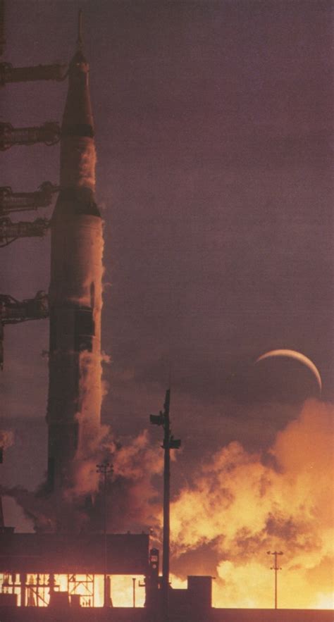 An interesting shot of the Apollo 8 launch....