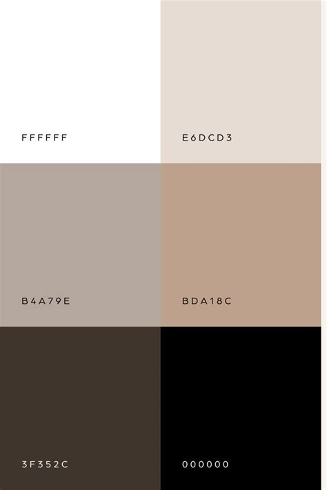 Neutral Tan Color Palette Inspiration | Brown color palette, Beige ...