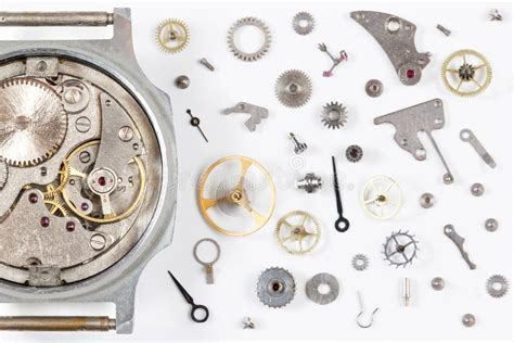 Disassembled the clock stock image. Image of wheel, background - 65364241