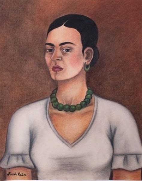 Frida Kahlo "Autorretrato" 1942 Pastel & Charcoal - Oct 21, 2017 | Bremo Auctions in VA