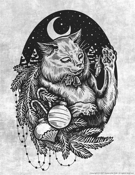 The Icelandic Yule Cat | Yule cat, Creepy christmas, Christmas art