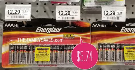 Energizer Max Batteries 16 Pack – Only $5.74 each