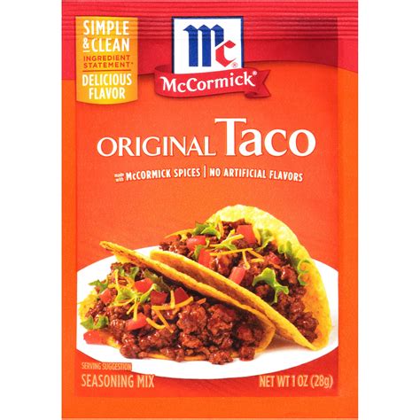 McCormick Original Taco Seasoning Mix - Shop Spice Mixes at H-E-B