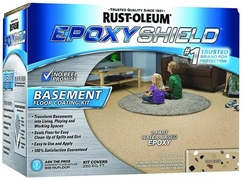 Rust-Oleum 203008 Epoxy Shield Tan Satin Epoxy Basement Floor Coating Kit (020066112905-1)