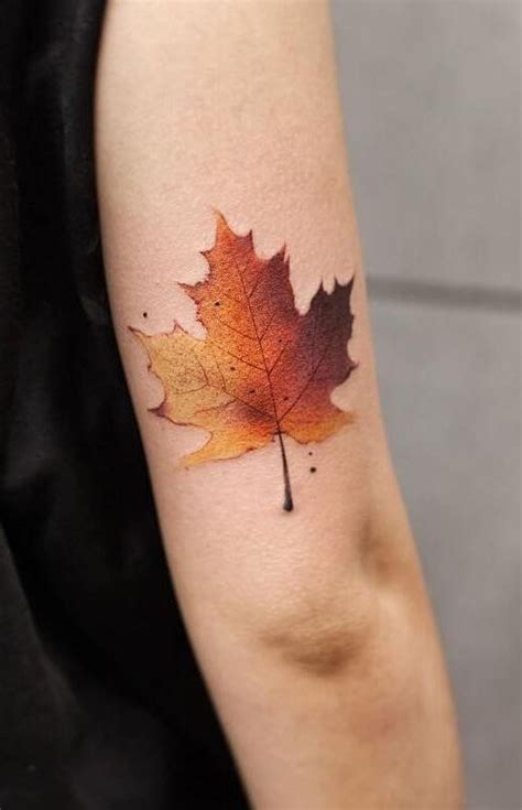 Leaf Tattoos | Autumn tattoo, Sleeve tattoos, Maple leaf tattoos