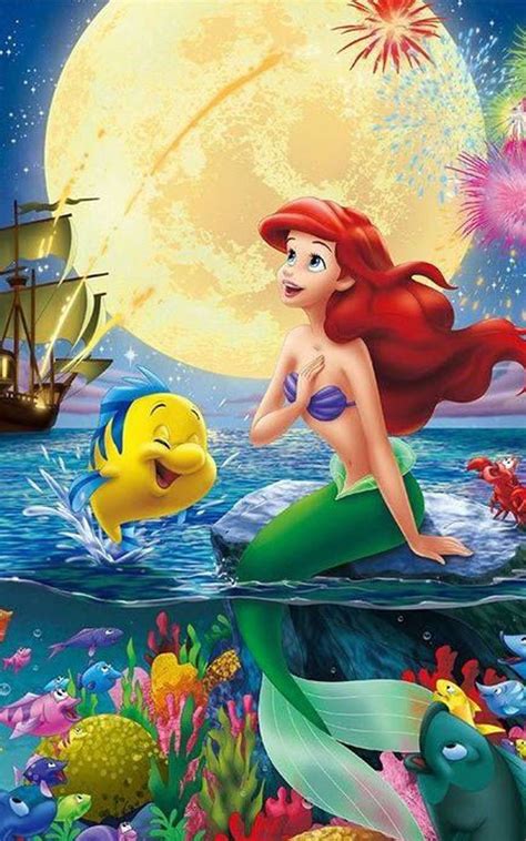 #Disney Princess Ariel the Little Mermaid mobile wallpaper in 2020 | Mermaid wallpapers, Disney ...