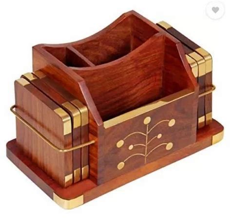 Wooden Pencil Stand, For Home Decor, Packaging Type: Box at Rs 310/piece in Saharanpur