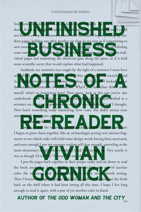 Unfinished Business | Vivian Gornick | Macmillan