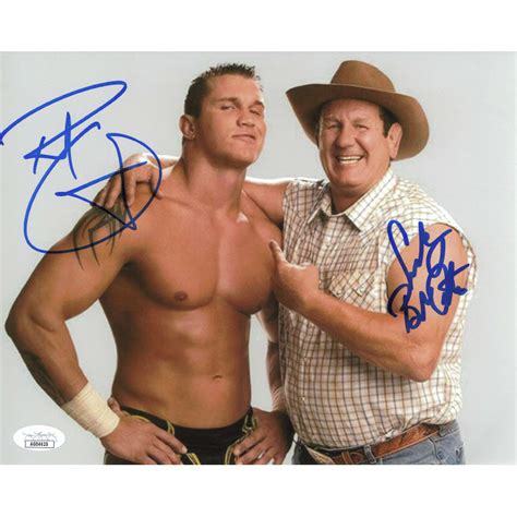 Cowboy Bob Orton and Randy Orton Father & Son 8 x 10 Promo - JSA DUAL ...