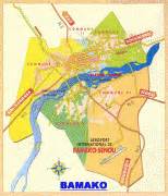 Carte géographique - Bamako - MAP[N]ALL.COM