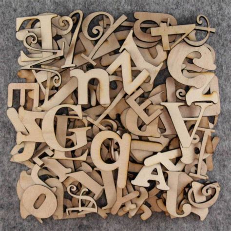 Over 75 Small Wooden Letters Craft Shape 3mm Plywood 2-5cm Size Mixed Fonts | eBay | Small ...