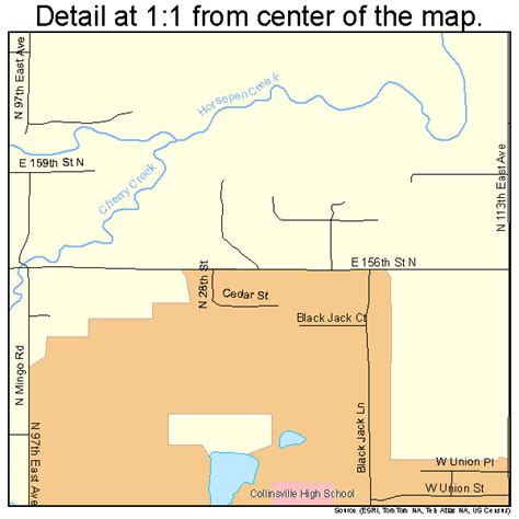 Collinsville Oklahoma Street Map 4016350