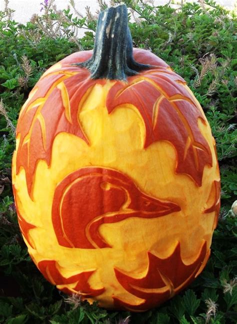 Here is a hand carved "Ducks Unlimited" pumpkin by Carl Franklin Jones, food artist! | Pumpkin ...