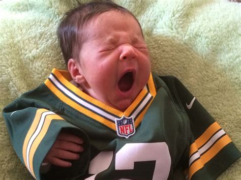 Baby with broken collarbone named after injured quarterback Aaron Rodgers | Green bay packers ...