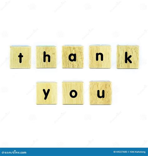 Thank You, Text on White Background Stock Image - Image of decoration ...