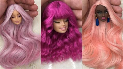 Stunning Makeover Transformation of Barbie ~ DIY Barbie Hairstyles Tutorial ~ Wig, Dress, Faceup ...