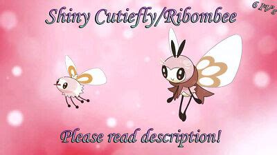 Shiny Cutiefly/Ribombee 6IV - Pokemon S/M US/UM Sword/Shield | eBay