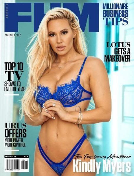 Kindly Myers, FHM Magazine December 2022 Cover Photo - Australia