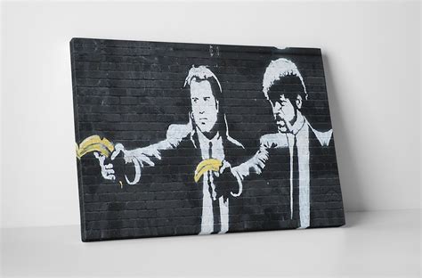 "Pulp Fiction By Banksy" Gallery Wrapped Canvas Print, 20" x 16 ...