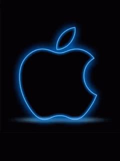 Apple Logo Neon Lights GIF | GIFDB.com