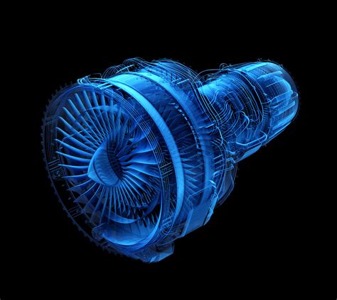 Turbofan engine on Behance