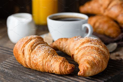 Croissants coffee and orange juice containing croissant, coffee, and morning | Food Images ...