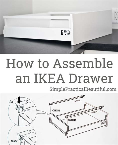 How to Assemble an IKEA SEKTION drawer - Simple Practical Beautiful in 2021 | Building a kitchen ...