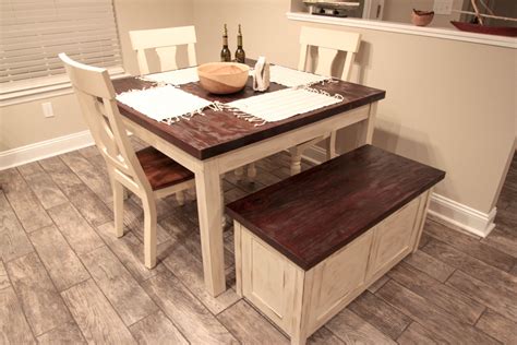Rustic Farmhouse Table With Bench And Chairs Gallery | Bar Table