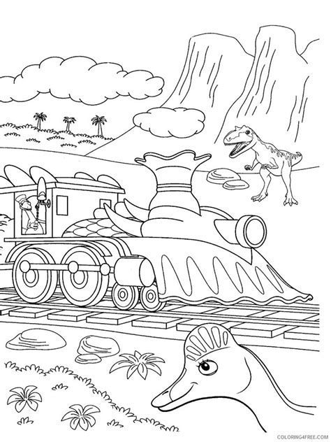 free dinosaur train coloring pages printable Coloring4free - Coloring4Free.com