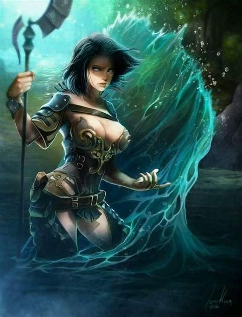 Atlante ex guardiã de Poseidon Fantasy Female Warrior, Fantasy Art ...