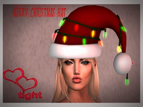 Second Life Marketplace - Christmas lights Santa Hat