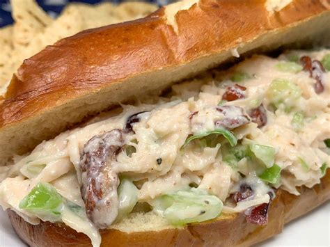 Cranberry Chicken Salad Sandwiches - Hot Rod's Recipes