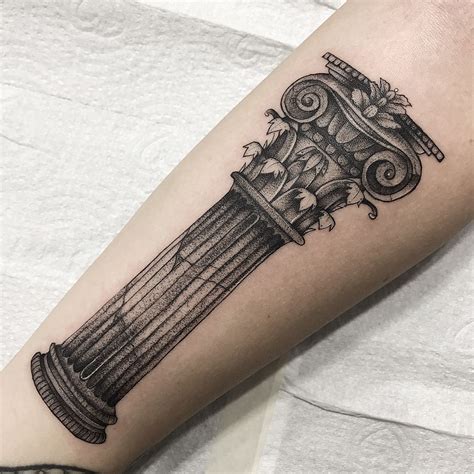 Leo Inkognito Column Tattoo Roman Composite 3rl only | Tatuering, Bläck