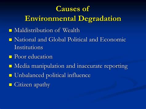 PPT - Health Consequences of Environmental Degradation and Social ...