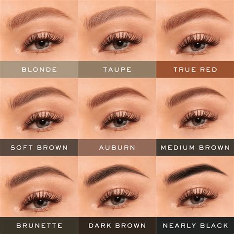 11+ Eyebrow Color Chart - MehnazBoston