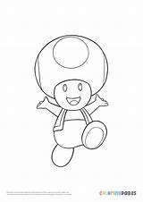 Toad Ropucha Kolorowanki Frog Dla Toads Bestcoloringpagesforkids  sketch template