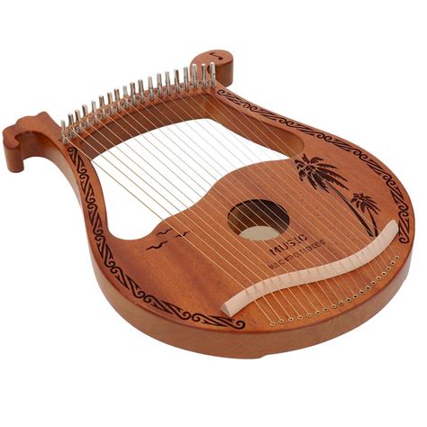 houseofrd.com ELK Cuecutie Lyre Harp 19 String Wood Rose Harp Portable ...