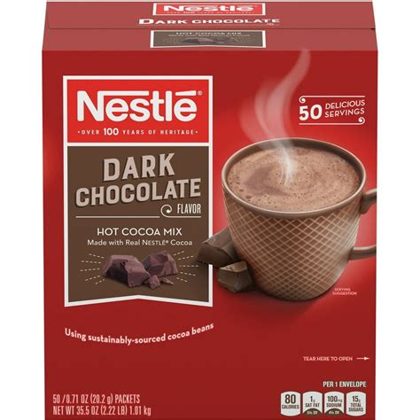 Nestle Professional, NES70060, Dark Chocolate Flavor Hot Cocoa Mix, 50 / Box - Walmart.com ...