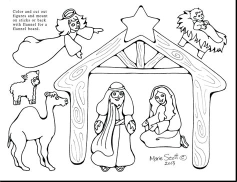 Nativity Animals Coloring Pages at GetColorings.com | Free printable ...