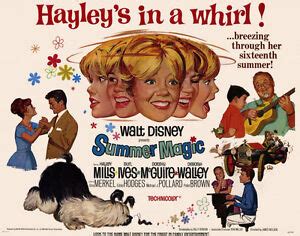 SUMMER MAGIC Movie POSTER 11x14 I Hayley Mills Burl Ives Dorothy ...