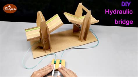 How to Make Cardboard Hydraulic Bridge at Home Easy | DIY Cardboard Hydraulic Bridge Mini ...