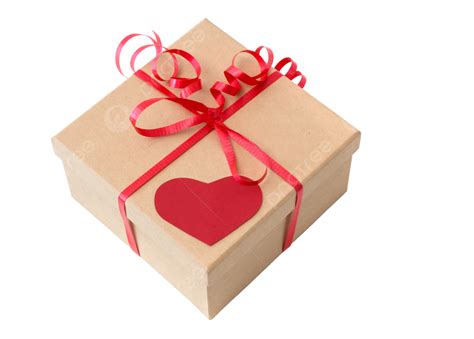 Valentine Gift Box With Red Heart Paper, Valentine S Day, Heart, Love PNG Transparent Image and ...