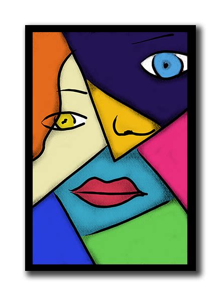 Pop Art Cubism Poster | Large canvas, Budgeting and Store
