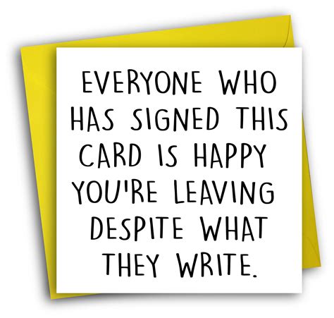 Funny Goodbye Card/ Leaving/ New Job - Etsy